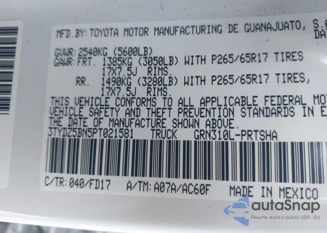 2023 Toyota Tacoma Trd Sport from USA, damaged, VIN 3TYDZ5BN5PT021581